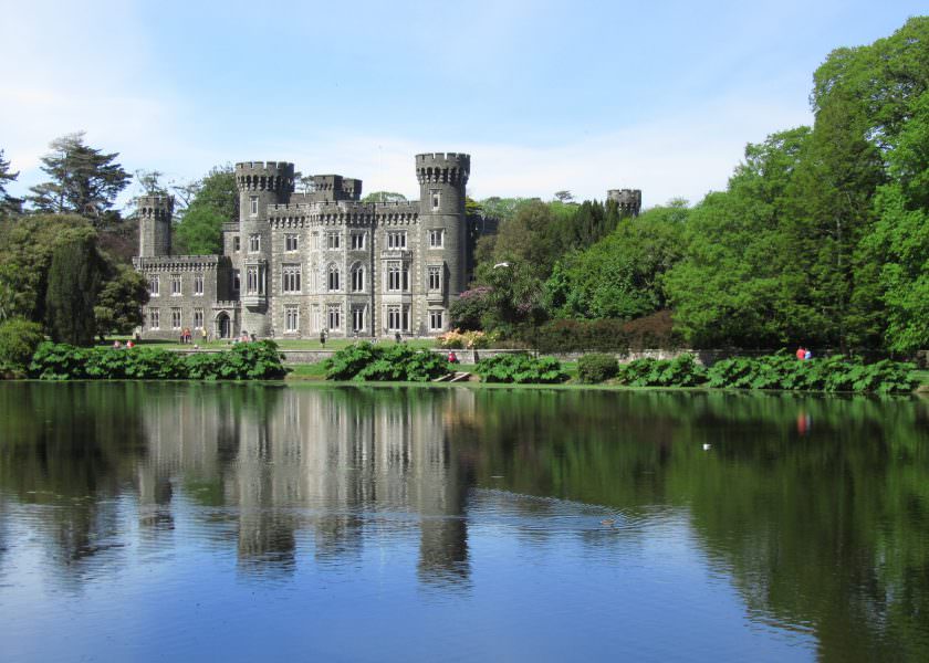 County house with lake